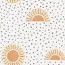 Sunbeam Wallpaper - White/Orange - LAST ROLL