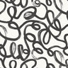Squiggles Wallpaper - Black + White - Discontinuing