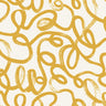 Squiggles Wallpaper - Ochre + White - Discontinuing