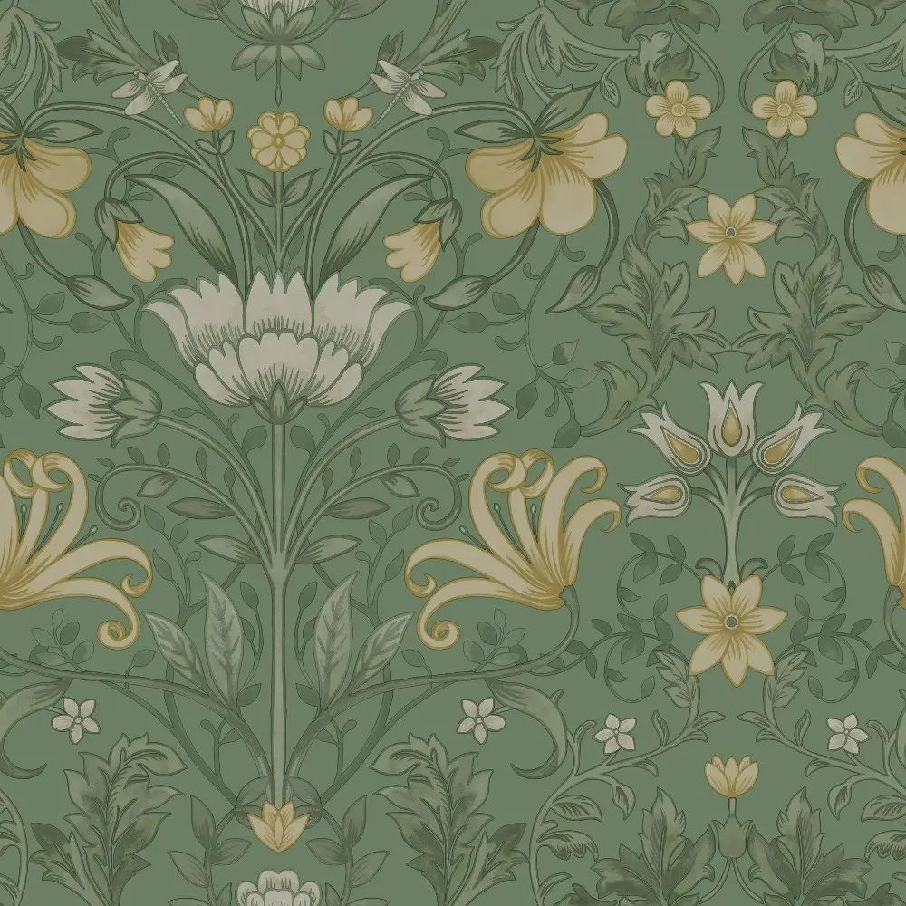 Emiliana Wallpaper - Green