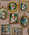 Regal Beasts - Whimsical Animal Wallpaper - Pink
