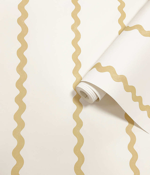 Sample - Do The Wiggle Wallpaper - Stripe Ochre