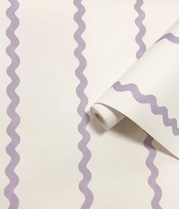 Sample - Do The Wiggle Wallpaper - Stripe Lilac