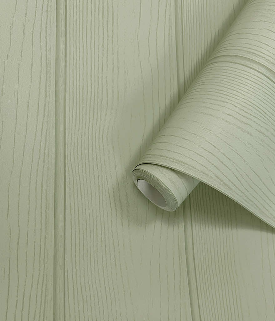 Tongue & Groove – Wood Panel Wallpaper – Sage Green