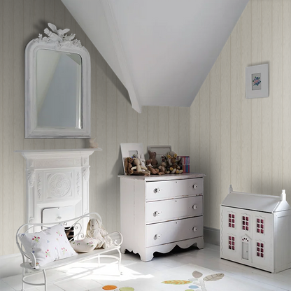Tongue & Groove Wallpaper – Beige