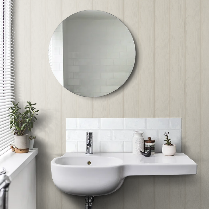 Tongue & Groove Wallpaper – Beige