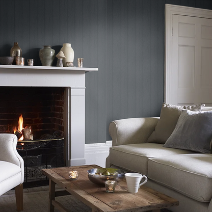 Tongue & Groove Wallpaper – Navy