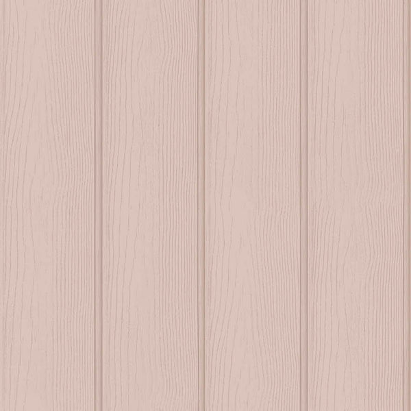 Tongue & Groove Wallpaper - Pink