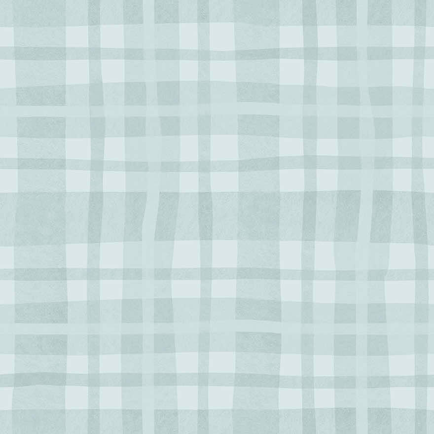 Ivy Plaid Wallpaper - Sky Blue