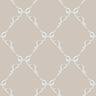 Tied With a Bow Wallpaper - Warm Grey