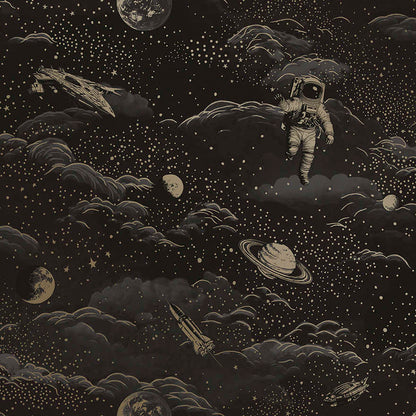 Lost In Space Wallpaper - Black & Gold