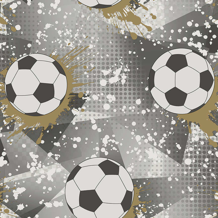 Football Frenzy Wallpaper - Black/Gold