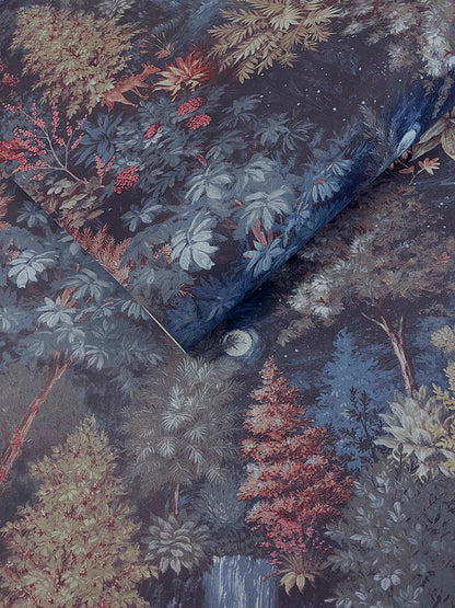 Midnight Woods Wallpaper – Navy