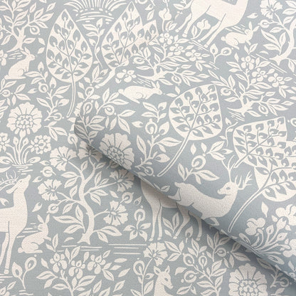 Deer Woods Wallpaper – Blue