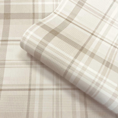 Kirkham Check - Plaid Wallpaper - Neutral