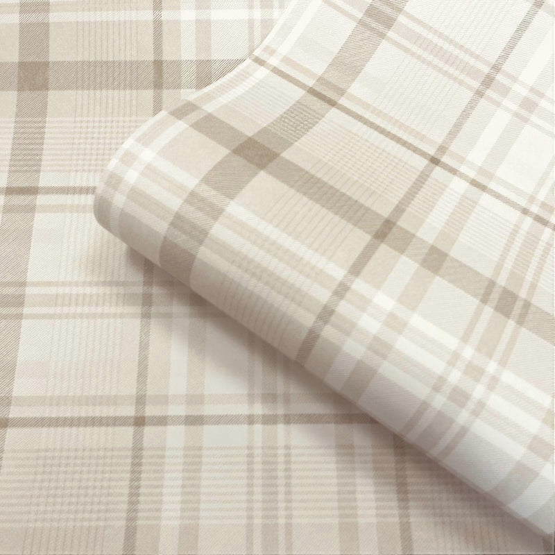 Sample - Kirkham Check - Plaid Wallpaper - Neutral