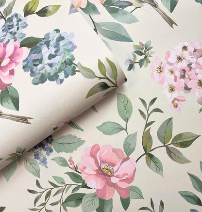 The Bird Garden – Feathered Hideaway Wallpaper – Multi