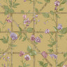 Trailing Floral Trellis Wallpaper - Ochre