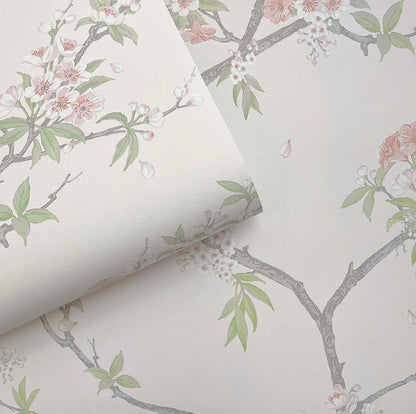 Cherry Blossom Wallpaper - Pink Cream