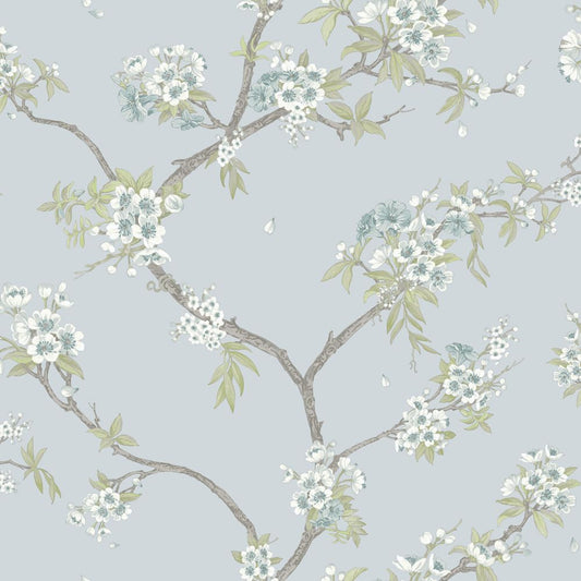 Cherry Blossom Wallpaper - Blue