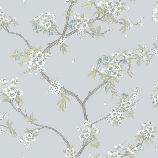 Sample - Cherry Blossom Wallpaper - Blue