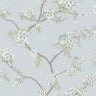Cherry Blossom – Trailing Branches Wallpaper – Blue