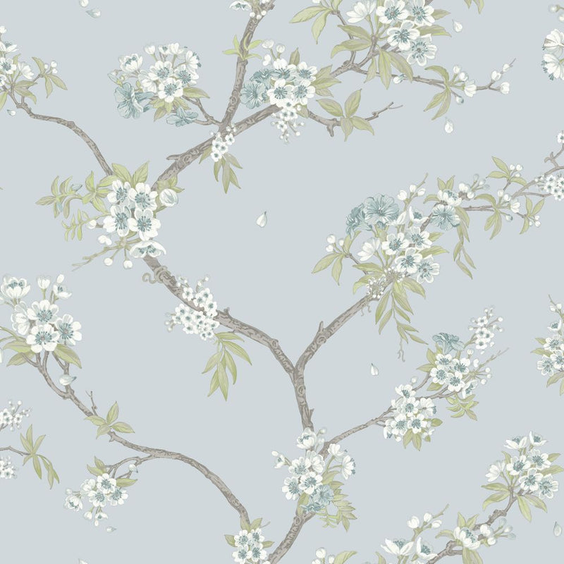 Sample - Cherry Blossom Wallpaper - Blue