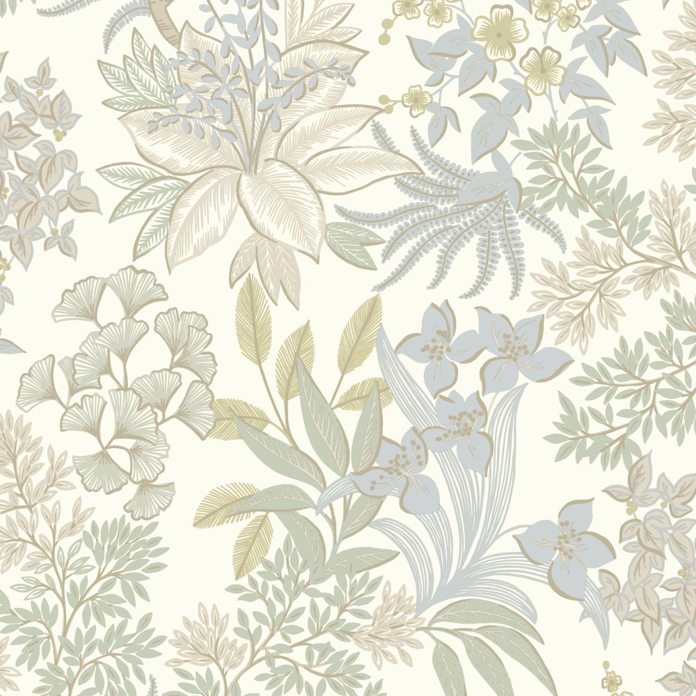 Full Bloom Wallpaper - Blue Sage