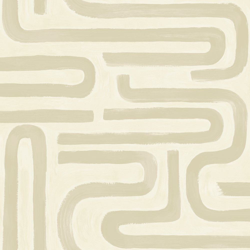 Brushed Geo Wallpaper - Neutral