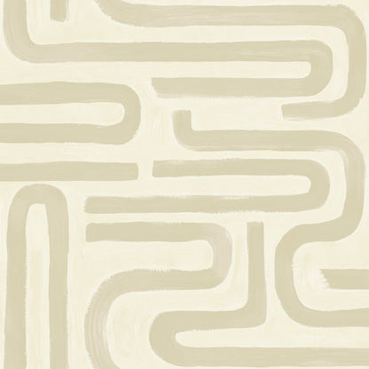 Brushed Geo Wallpaper - Neutral