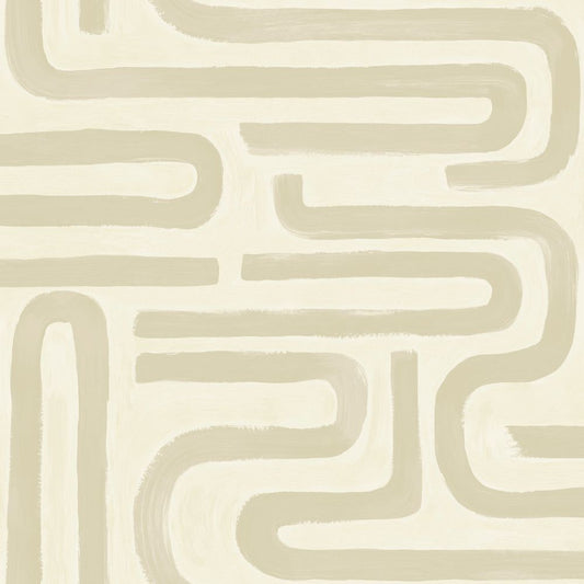 Brushed Geo Wallpaper - Neutral