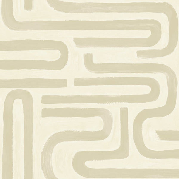 Sample - Brushed Geo Wallpaper - Neutral
