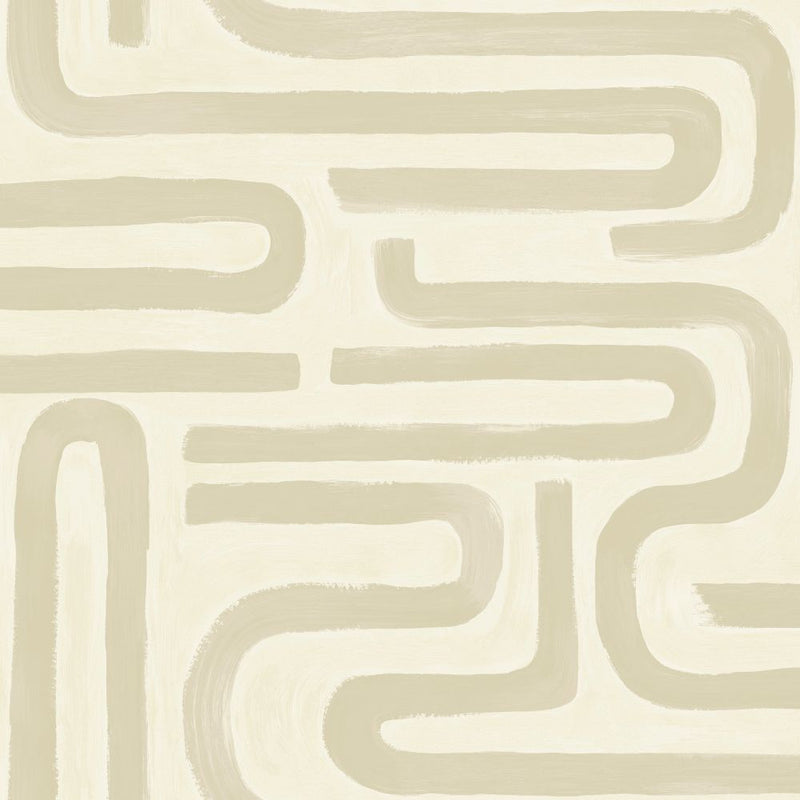 Sample - Brushed Geo Wallpaper - Neutral
