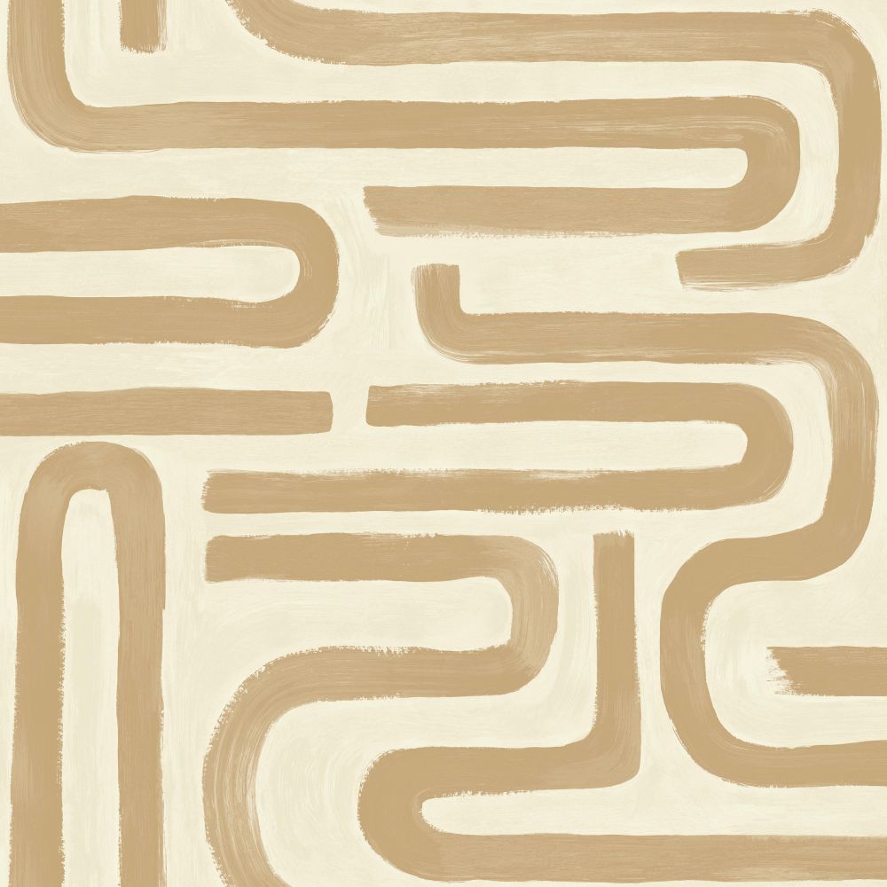 Sample – Brushed Geo Wallpaper – Orange