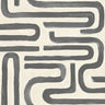 Brushed Geo Wallpaper - Charcoal Cream