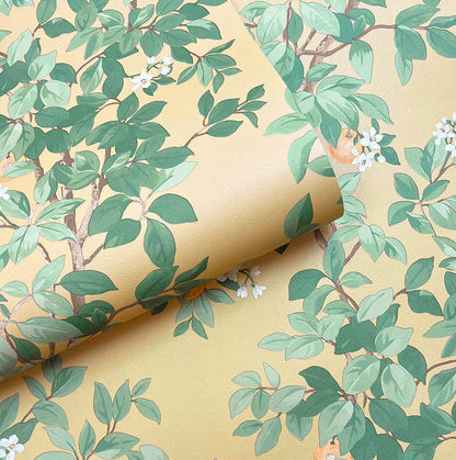 Orange Tree - Wallpaper - Ochre