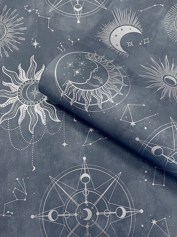 Sample - Cosmic - Wallpaper - Navy Silver