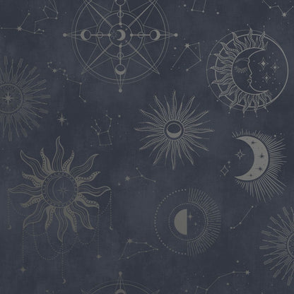 Cosmic - Wallpaper - Navy Silver