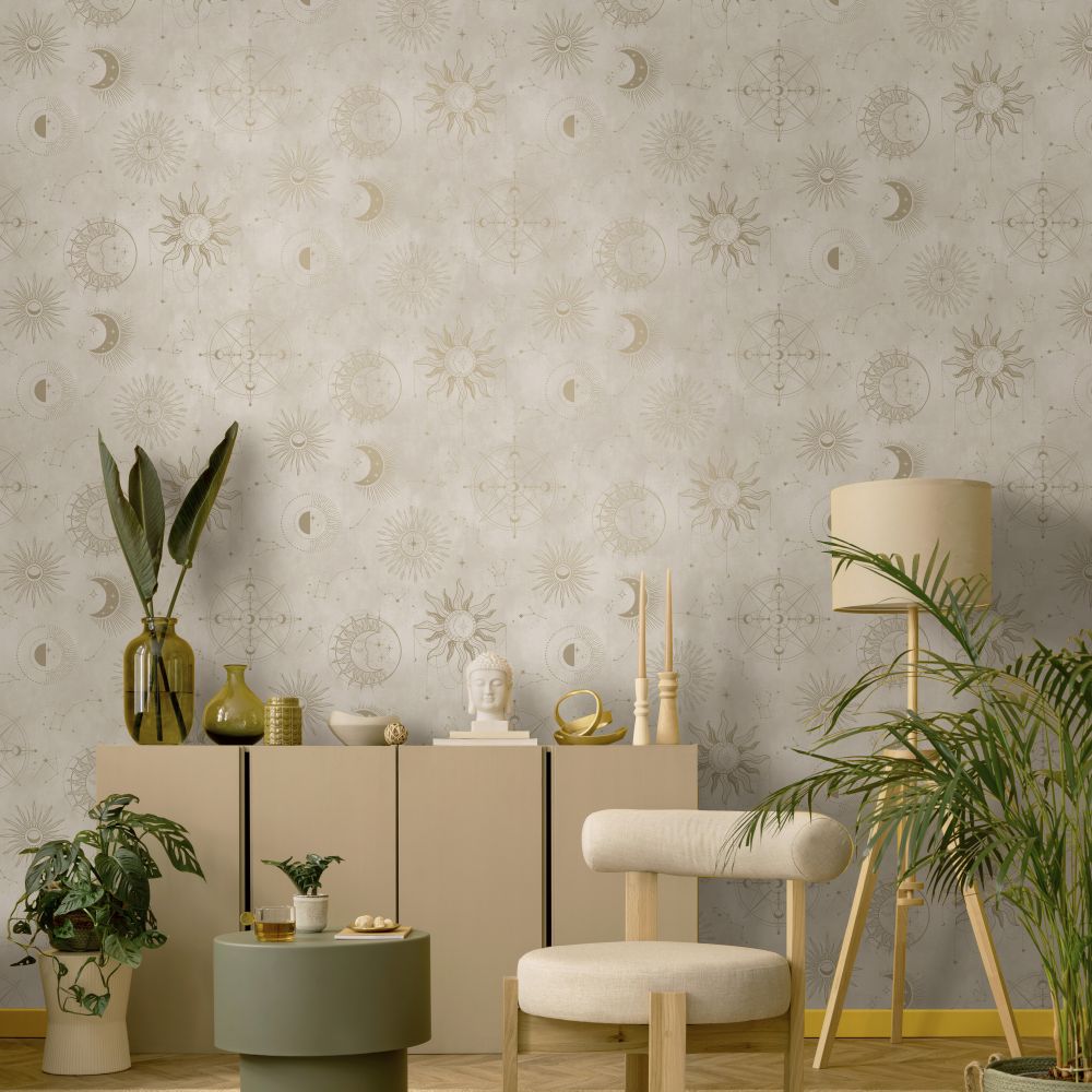 Cosmic - Wallpaper - Cream Gold