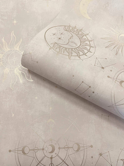 Cosmic - Wallpaper - Cream Gold