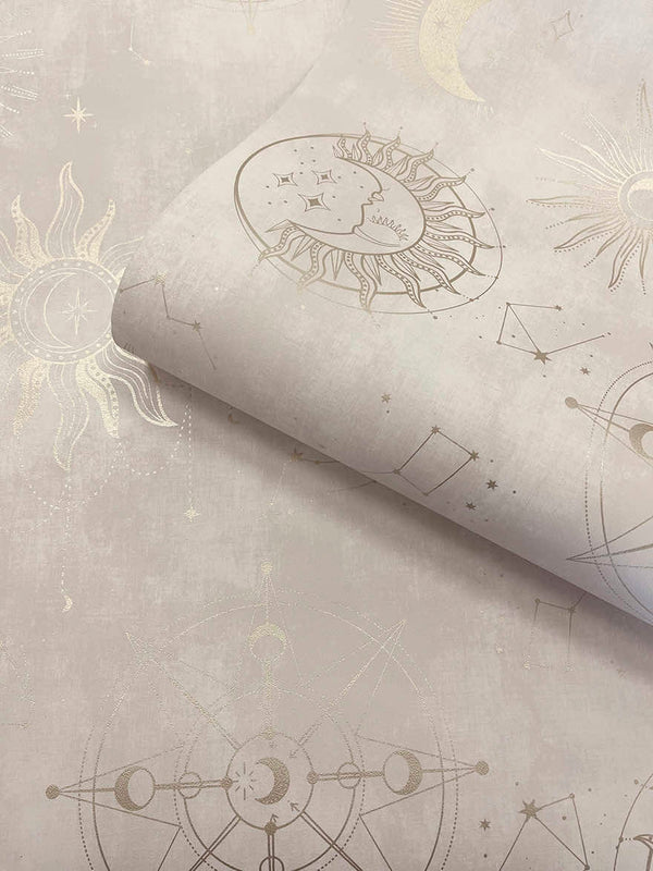Sample - Cosmic - Wallpaper - Cream Gold