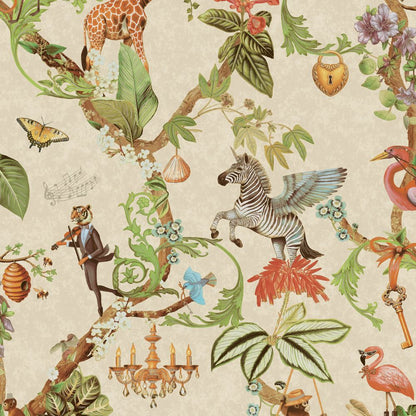Safari Symphony Wallpaper - Beige