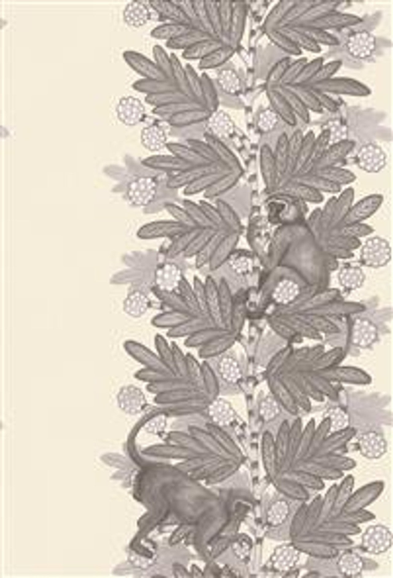 Acacia Monkey Wallpaper - Grey/White