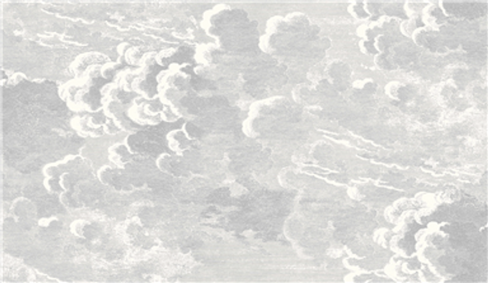 Nuvolette Wallpaper (2-Roll Set) - Cole & Son - Soot/Snow