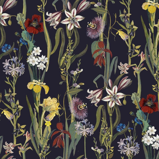 Flora Delanica Hybrid Mural Wallpaper - House of Hackney