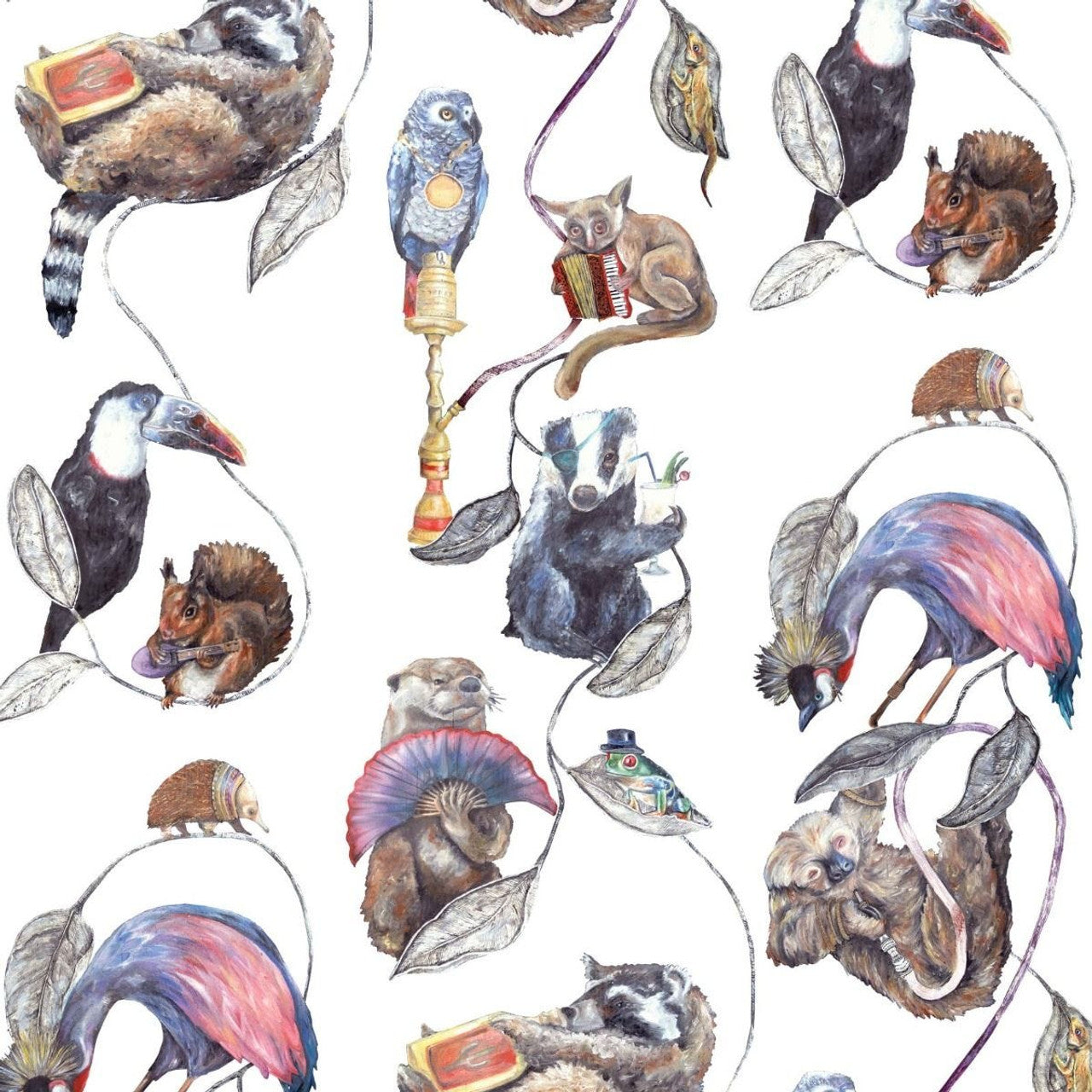 Hackney Empire Hybrid Mural Wallpaper - House of Hackney - White