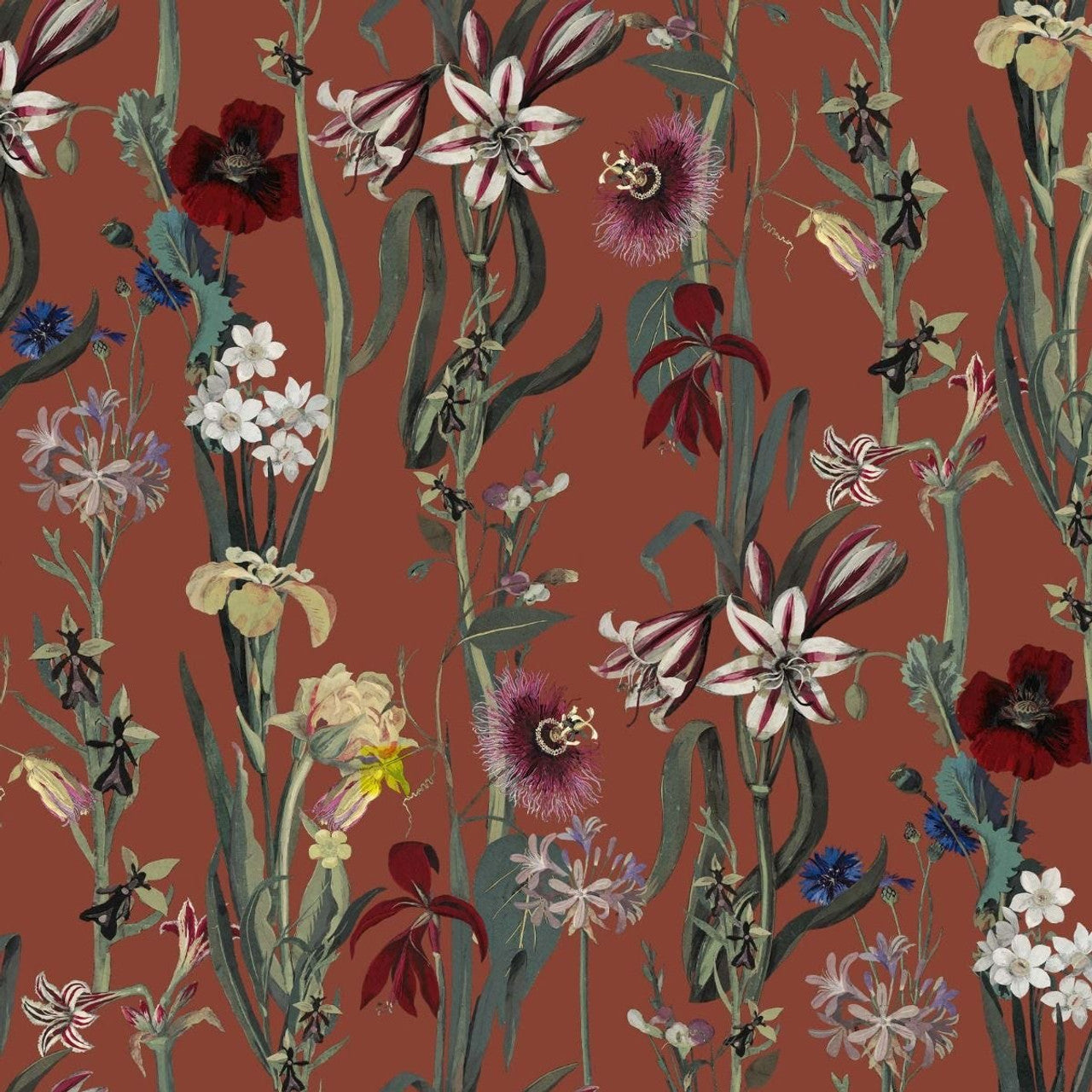 Flora Delanica Hybrid Mural Wallpaper - House of Hackney