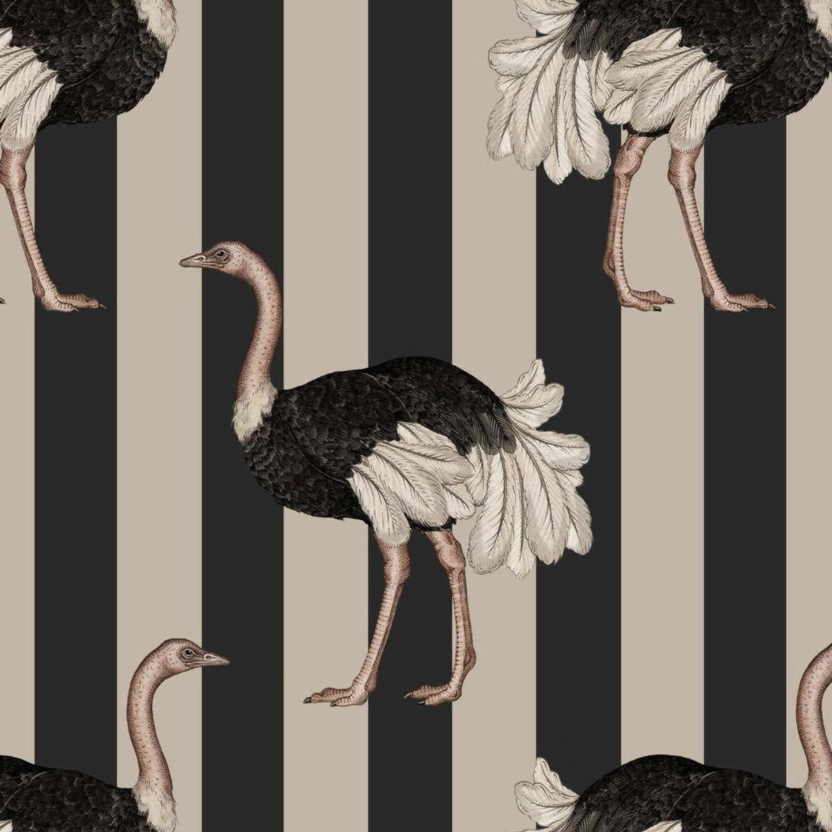Sample - Pride Hybrid Mural Wallpaper - House of Hackney - Clay & Off Black