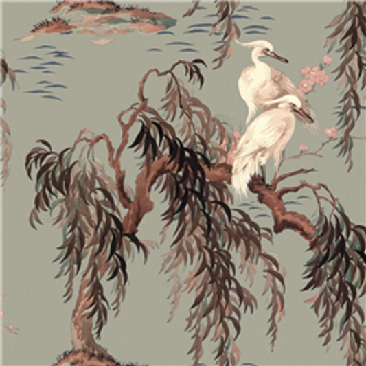 Zeus Hybrid Mural Wallpaper - House of Hackney - Eau De Nil