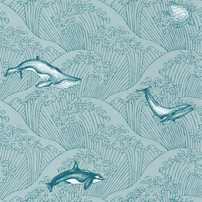 Our Planet Under The Sea Wallpaper - Light Blue